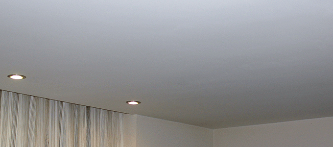 Plafond met gaasje
